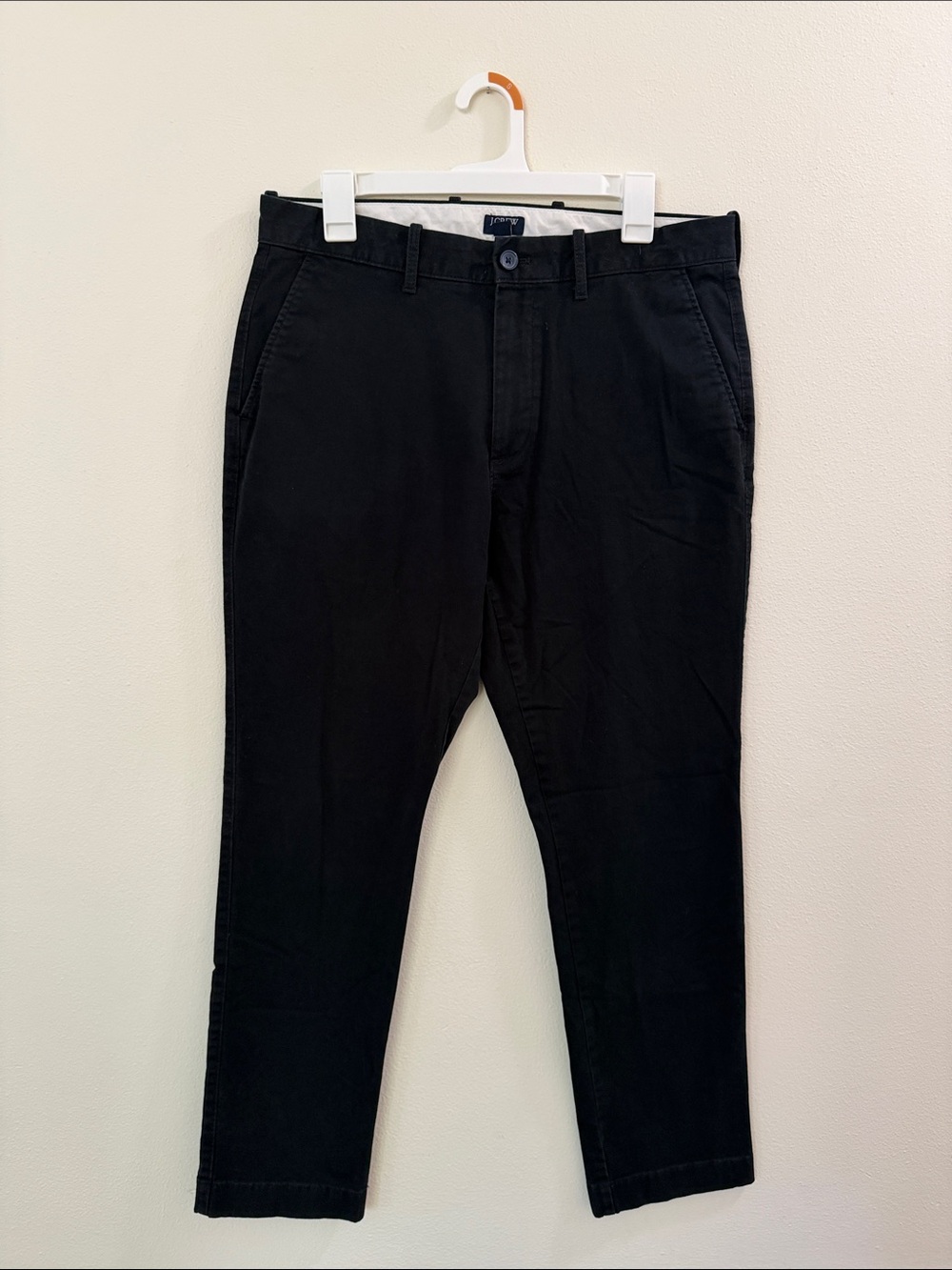 J. Crew Black Straight-Fit Chinos